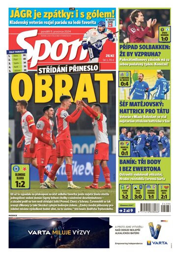 Obálka e-magazínu Sport 9.12.2024