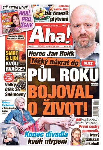 Obálka e-magazínu AHA! 13.1.2025