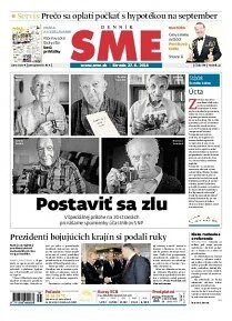 Obálka e-magazínu SME 27.8.2014