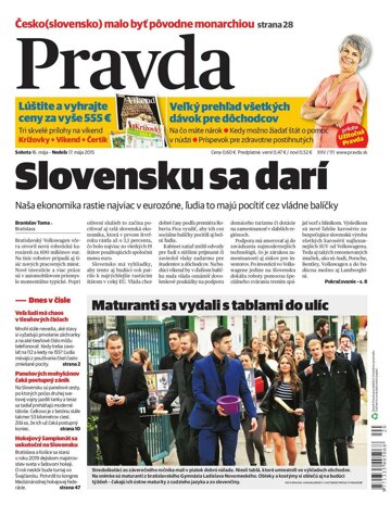 Obálka e-magazínu Pravda 16. 5. 2015