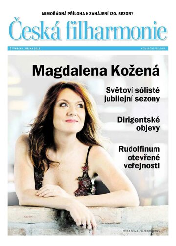 Obálka e-magazínu Mimořádná příloha LN Česká filharmonie Morava - 1.10.2015