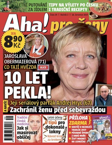 Obálka e-magazínu AHA! pro ženy 18.7.2017