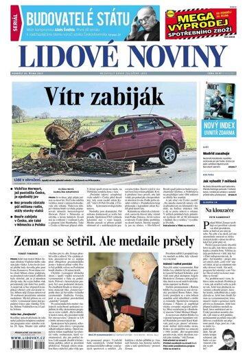 Obálka e-magazínu Lidové noviny 30.10.2017