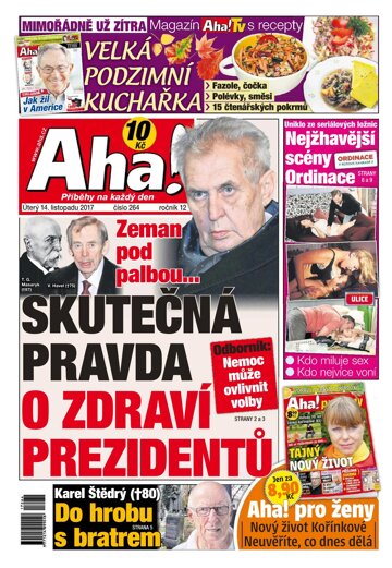 Obálka e-magazínu AHA! 14.11.2017