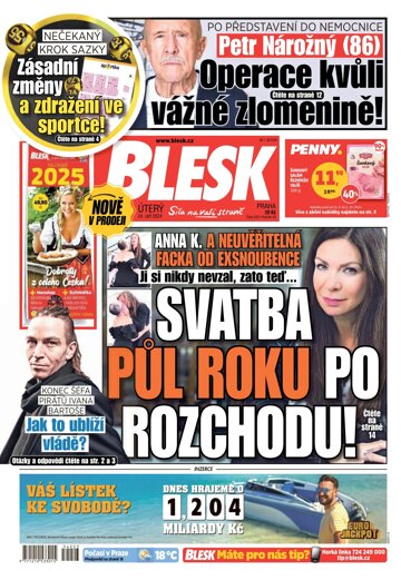 Obálka e-magazínu Blesk 24.9.2024