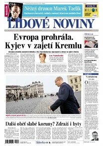 Obálka e-magazínu Lidové noviny 22.11.2013