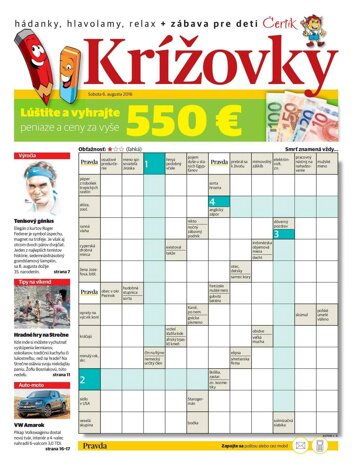 Obálka e-magazínu Krížovky 6. 8. 2016