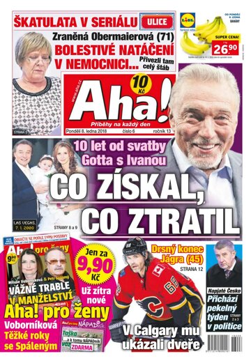 Obálka e-magazínu AHA! 8.1.2018