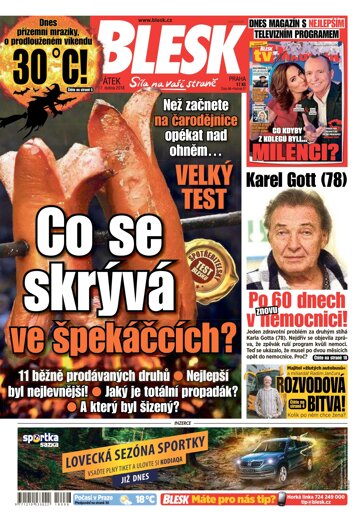 Obálka e-magazínu Blesk 27.4.2018