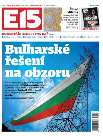 Obálka e-magazínu E15 30.4.2019