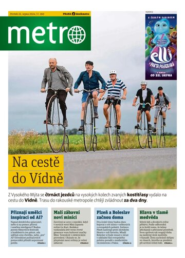 Obálka e-magazínu deník METRO 22.8.2024