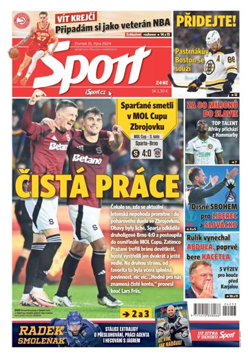 Obálka e-magazínu Sport 31.10.2024