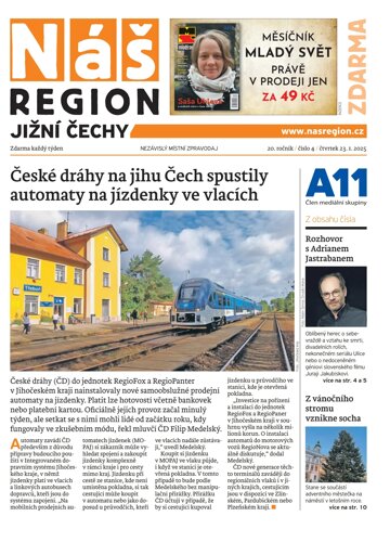 Obálka e-magazínu Náš Region - Jižní Čechy 4/2025