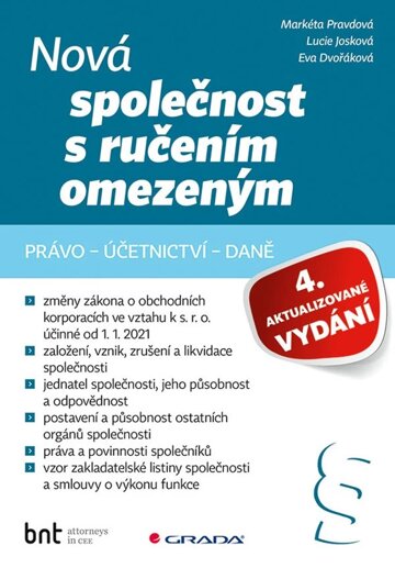 Obálka knihy Nová společnost s ručením omezeným - 4. aktualizované vydání