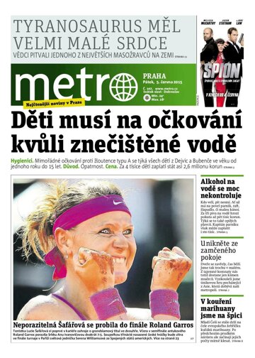 Obálka e-magazínu deník METRO 5.6.2015