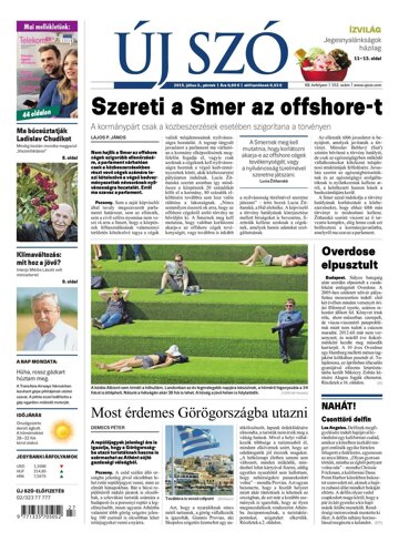 Obálka e-magazínu Új Szó 3.7.2015