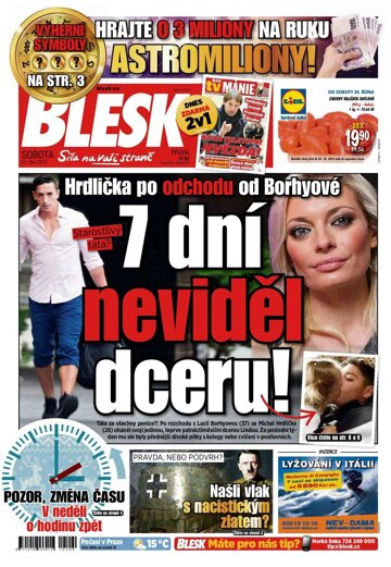 Obálka e-magazínu Blesk 24.10.2015