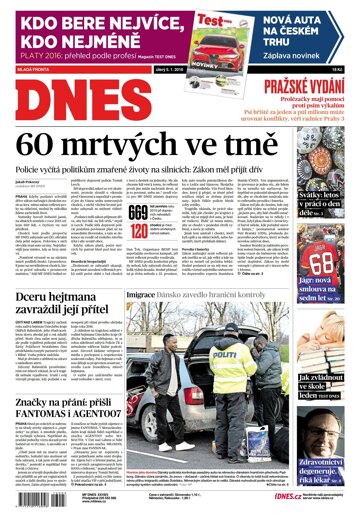 Obálka e-magazínu MF Dnes 5.1.2016