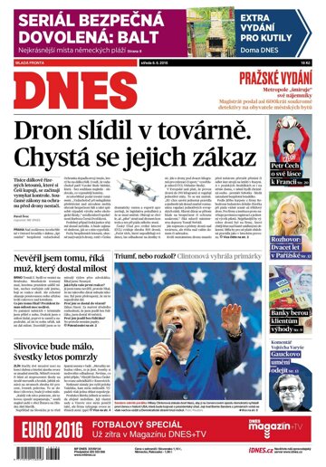 Obálka e-magazínu MF Dnes 8.6.2016