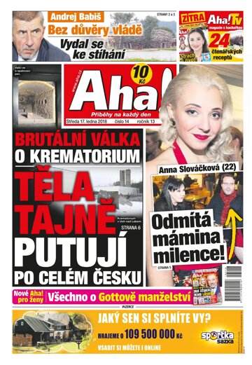 Obálka e-magazínu AHA! 17.1.2018