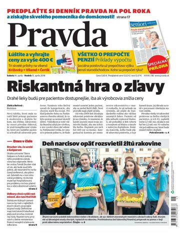 Obálka e-magazínu Pravda 14. 4. 2018