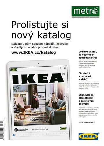 Obálka e-magazínu deník METRO 17.8.2018