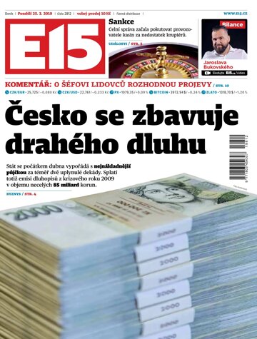 Obálka e-magazínu E15 25.3.2019