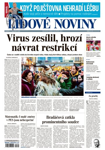 Obálka e-magazínu Lidové noviny 7.12.2020