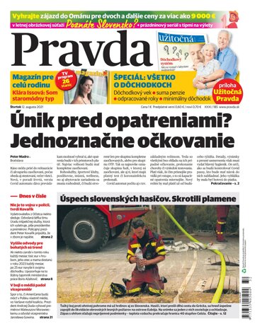 Obálka e-magazínu Pravda 12. 8. 2021