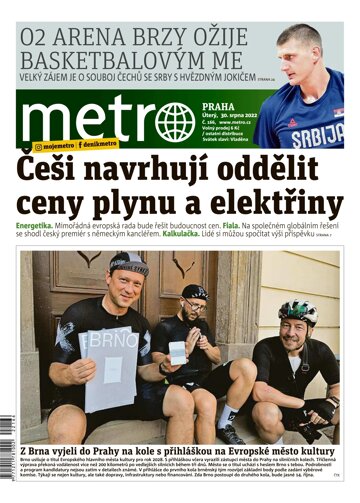 Obálka e-magazínu deník METRO 30.8.2022