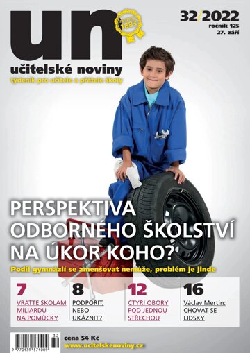 Obálka e-magazínu Učitelské noviny 32/2022