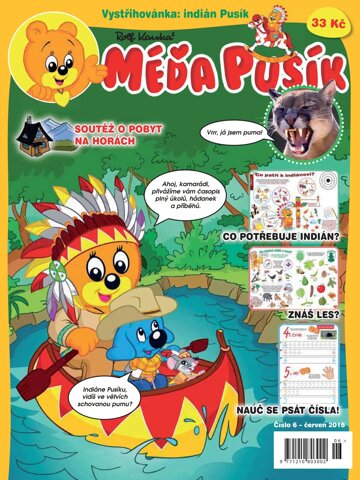 Obálka e-magazínu Méďa Pusík 6/2016