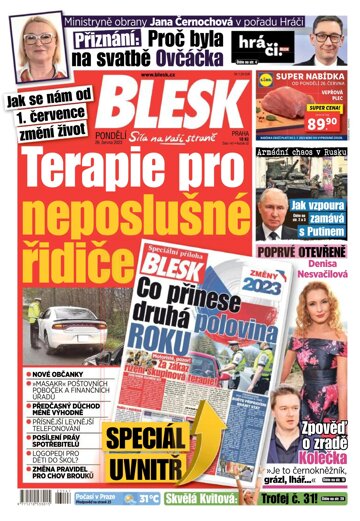 Obálka e-magazínu Blesk 26.6.2023