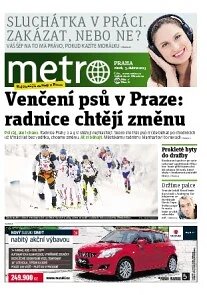 Obálka e-magazínu deník METRO 5.4.2013