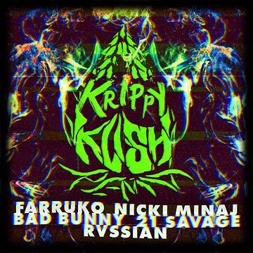 Obálka uvítací melodie Krippy Kush (Remix)