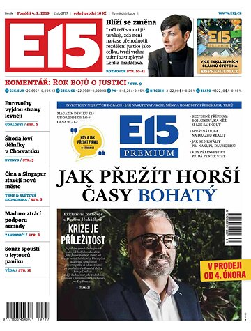 Obálka e-magazínu E15 4.2.2019