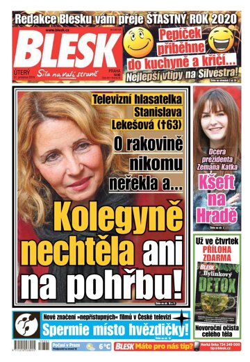 Obálka e-magazínu Blesk 31.12.2019