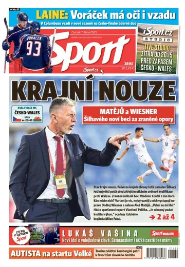 Obálka e-magazínu Sport 7.10.2021