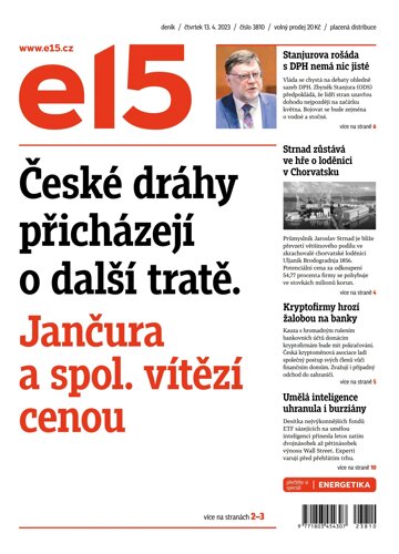 Obálka e-magazínu E15 13.4.2023