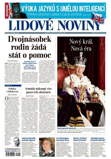 Obálka e-magazínu Lidové noviny 9.5.2023