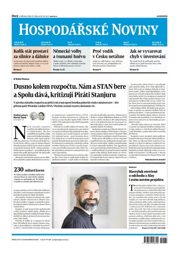 Obálka e-magazínu Hospodářské noviny 171 - 3.9.2024