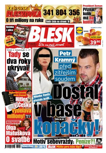 Obálka e-magazínu Blesk 30.5.2016