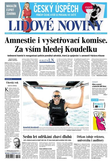 Obálka e-magazínu Lidové noviny 8.2.2017