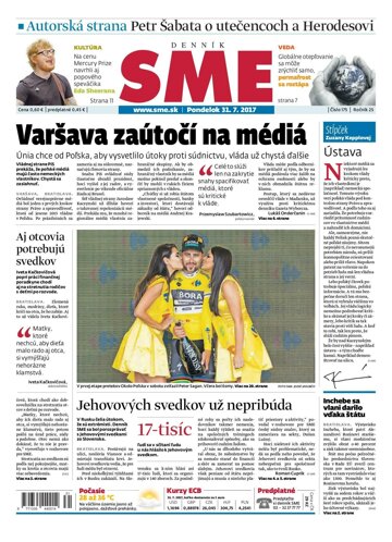 Obálka e-magazínu SME 31.7.2017