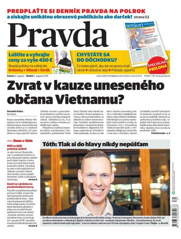 Obálka e-magazínu Pravda 4. 8. 2018