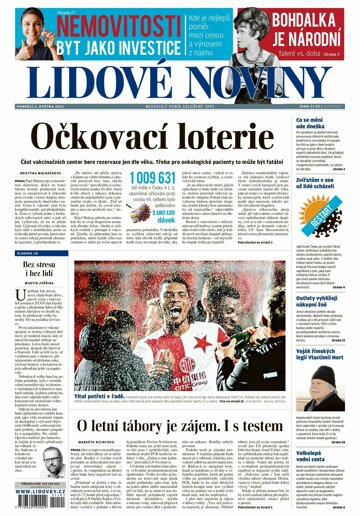 Obálka e-magazínu Lidové noviny 3.5.2021