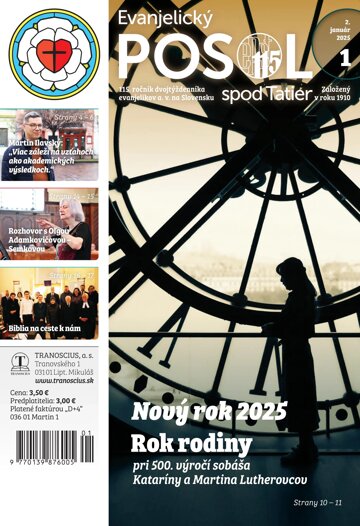 Obálka e-magazínu Evanjelický posol spod Tatier 1/2025