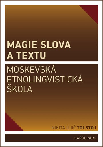 Obálka knihy Magie slova a textu