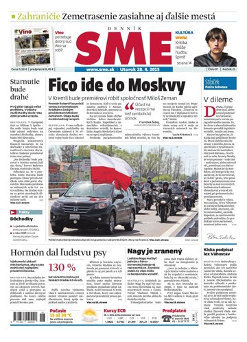 Obálka e-magazínu SME 28.4.2015