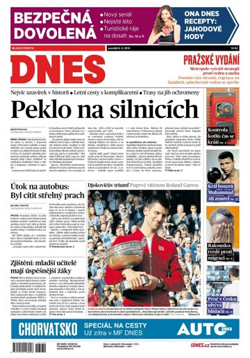 Obálka e-magazínu MF Dnes 6.6.2016